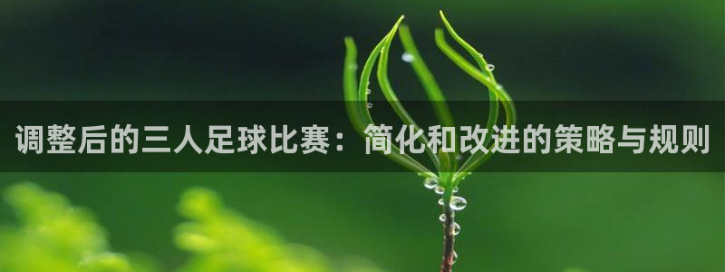 调整后的三人足球比赛：简化和改进的策